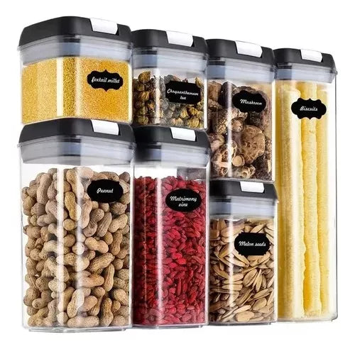 Recipientes contenedores set de 7 envases