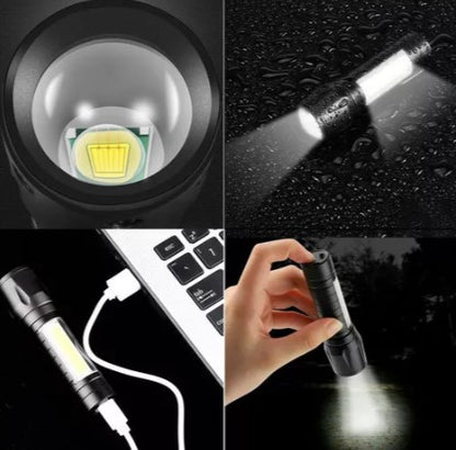 Linterna táctica led recargable