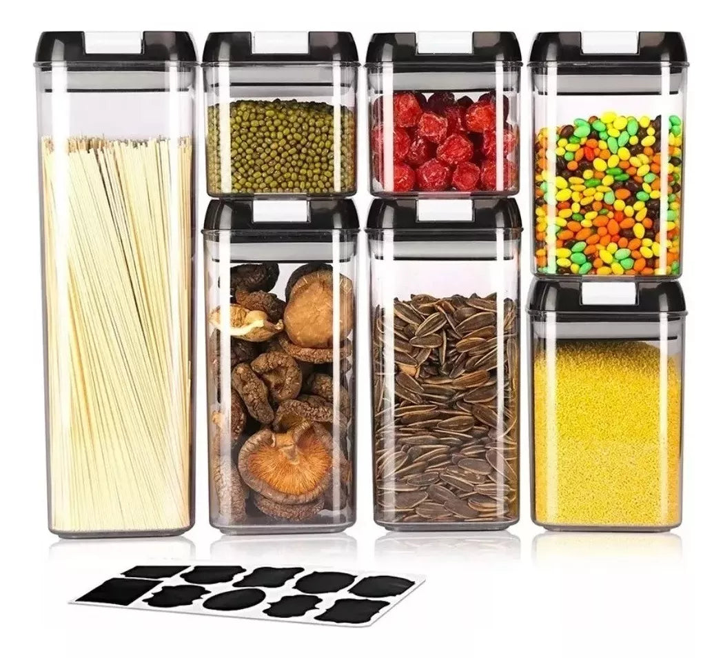 Recipientes contenedores set de 7 envases